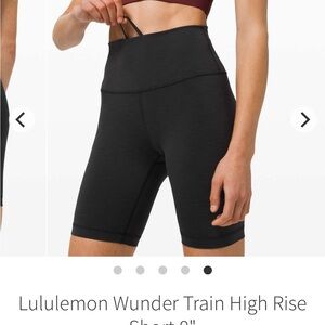 VEUC Lululemon Wunder train 8inch short